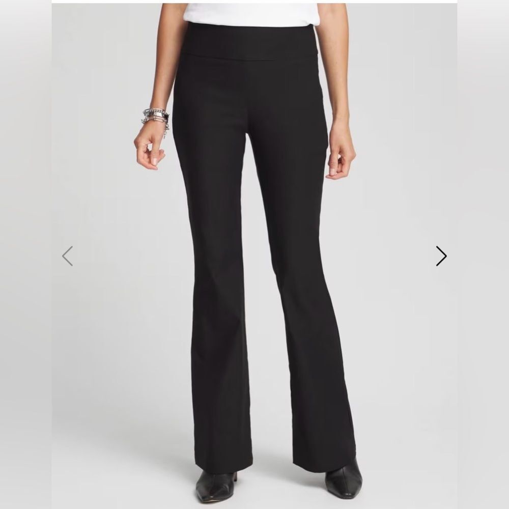 Chico’s Ultra Flare So Slimming Black Pants Sz 15R